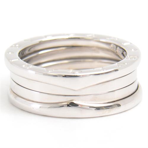 ブルガリ 指輪 メンズ ビー ゼロワン B-ZERO1 リング 58号 ホワイトゴールド BVLGARI 750WG 中古