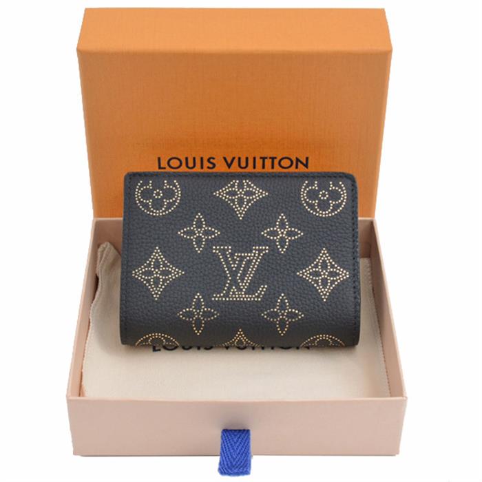 ルイヴィトン 財布 レディース ポルトフォイユ クレア 二つ折り財布 マヒナ ブラック Louis Vuitton M82743 未使用展示品