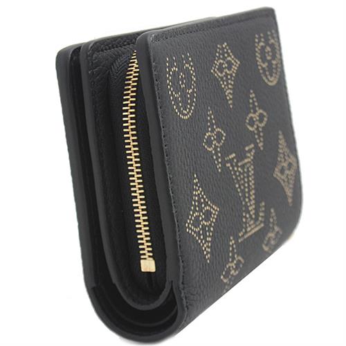 ルイヴィトン 財布 レディース ポルトフォイユ クレア 二つ折り財布 マヒナ ブラック Louis Vuitton M82743 未使用展示品
