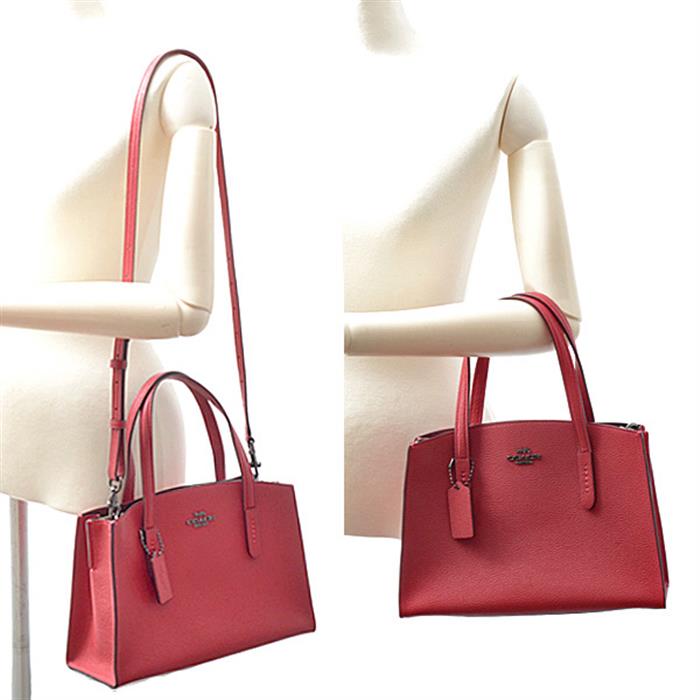 コーチ バッグ レディース ショルダーバッグ ハンドバッグ レザー チェリーレッド COACH 29529 中古