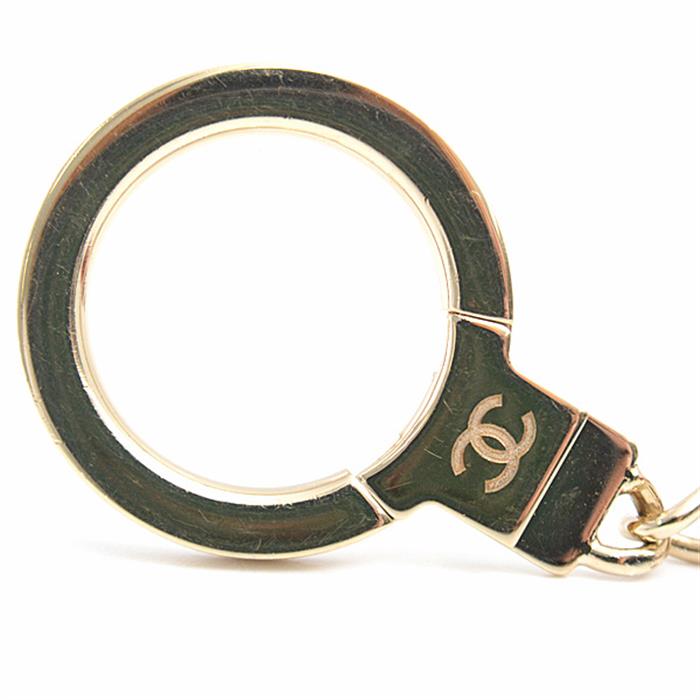 シャネル 財布 レディース ラッキーフラワー キーリング付き L字ファスナー コインケース ラムスキン ピンク CHANEL A81646Y33399 中古