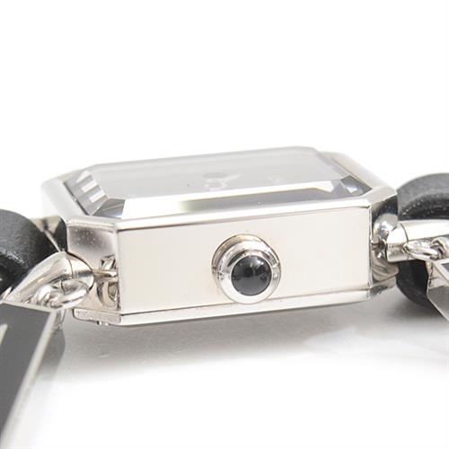 シャネル 時計 レディース プルミエール ウォンテッド ドゥ シャネル 電池式 ロゴチャーム ブラック文字盤 CHANEL H7471 中古