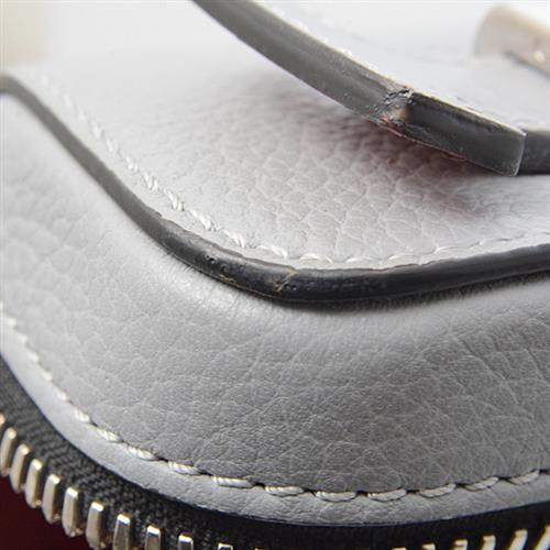 クリスチャンルブタン バッグ レディース キピポーチ 2Wayハンドバッグ ショルダーバッグ カーフ グレー Christian Louboutin 中古