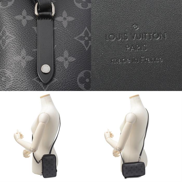 ルイヴィトン バッグ メンズ モノグラムエクリプス ダブルフォンポーチ ショルダーバッグ Louis Vuitton M69534 中古