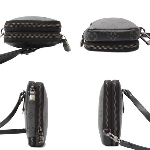 ルイヴィトン バッグ メンズ モノグラムエクリプス ダブルフォンポーチ ショルダーバッグ Louis Vuitton M69534 中古