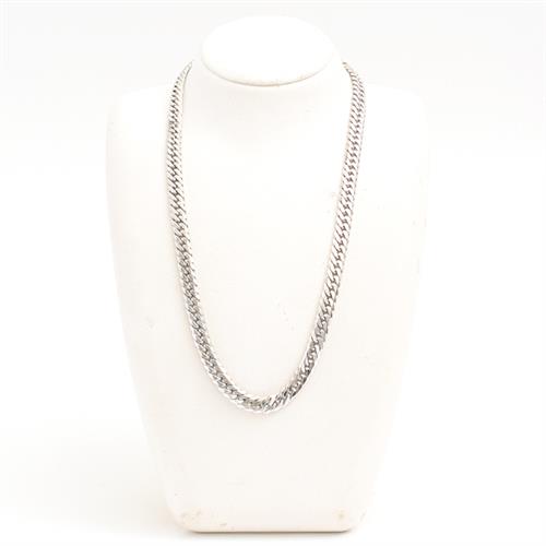 喜平 ネックレス PT850 6面カット ダブル 100g 50cm 造幣局検定刻印入 メンズ レディース チェーン プラチナ PT 中古