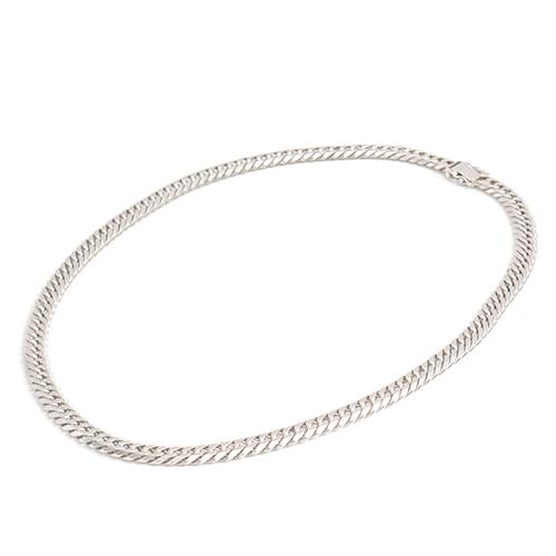 喜平 ネックレス PT850 6面カット ダブル 100g 50cm 造幣局検定刻印入 メンズ レディース チェーン プラチナ PT 中古