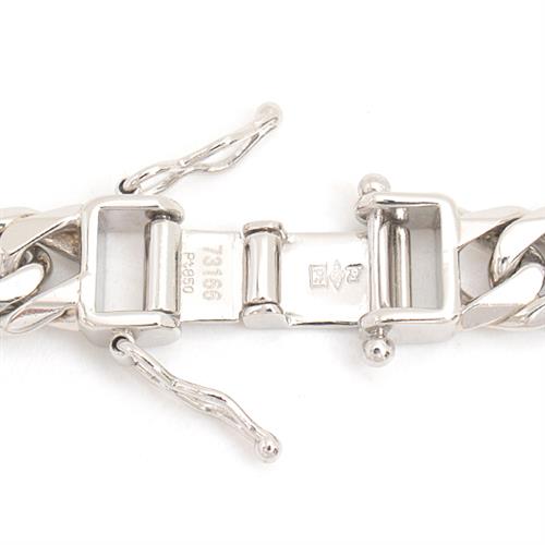 喜平 ネックレス PT850 6面カット ダブル 100g 50cm 造幣局検定刻印入 メンズ レディース チェーン プラチナ PT 中古