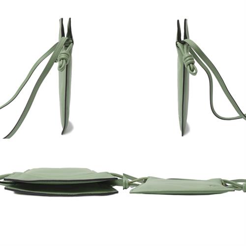 ロエベ バッグ レディース メンズ ナッパカーフレザー フラメンコポケット ショルダーバッグ ミニポシェット グリーン LOEWE 中古