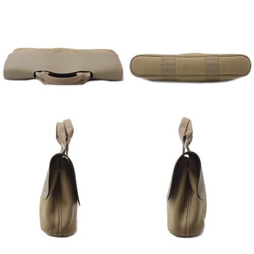 エルメス バッグ レディース ヴァルパライソロングMM ハンドバッグ キャンバス エトゥープ HERMES 中古