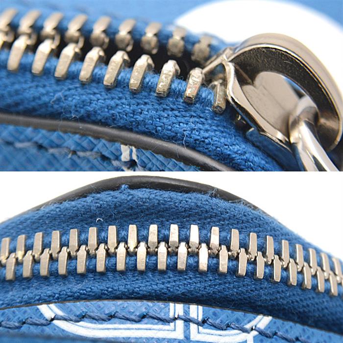 プラダ バッグ レディース マリンプリント 2WAY クロスボディバッグ ハンドバッグ サフィアーノレザー MAREA(ブルー) PRADA 2VH067 中古