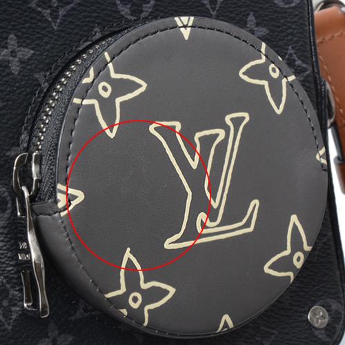 ルイヴィトン バッグ メンズ ヴォルガ オンストラップ ショルダーバッグ モノグラムエクリプス Louis Vuitton M69688 中古