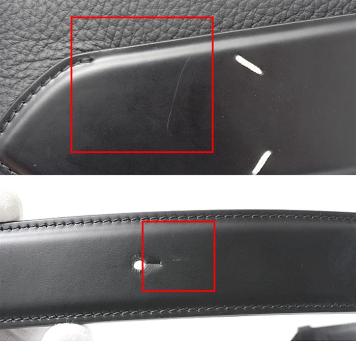 メゾンマルジェラ バッグ レディース メンズ 5AC スモール ショルダーバッグ クラッチバッグ 2WAY ディアスキン ブラック  Maison Margiela 中古