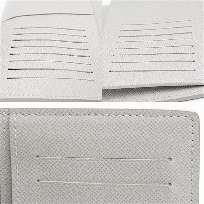 ルイヴィトン 財布 メンズ モノグラム ロゴストーリー ポルトフォイユブラザ 二つ折り長財布 ホワイトグレー Louis Vuitton M67822 中古