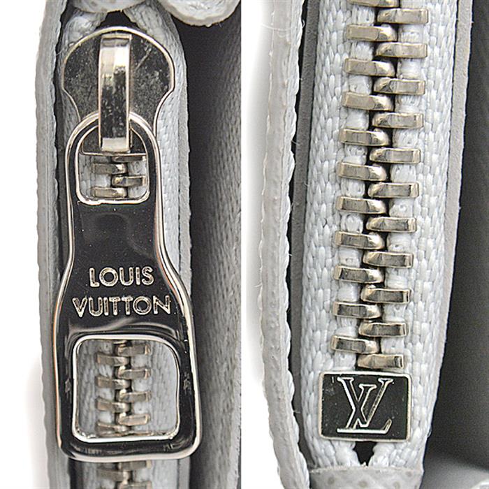 ルイヴィトン 財布 メンズ モノグラム ロゴストーリー ポルトフォイユブラザ 二つ折り長財布 ホワイトグレー Louis Vuitton M67822 中古