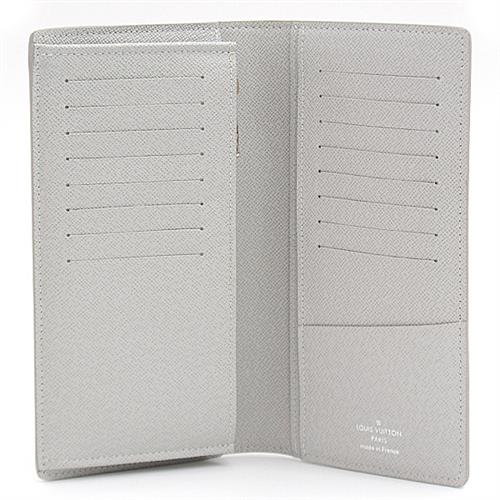 ルイヴィトン 財布 メンズ モノグラム ロゴストーリー ポルトフォイユブラザ 二つ折り長財布 ホワイトグレー Louis Vuitton M67822 中古
