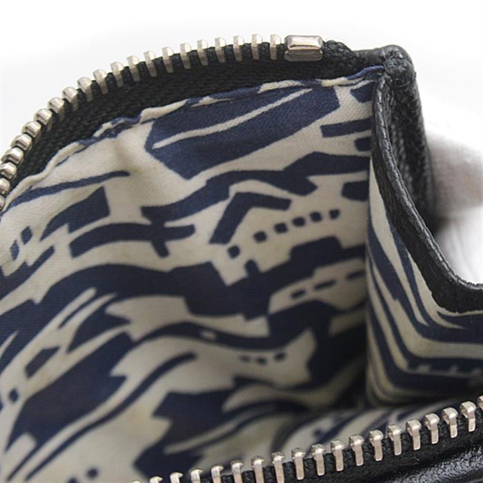 シャネル 財布 レディース マトラッセ 三つ折り財布 コンパクトウォレット ブラック キャビアスキン CHANEL 中古