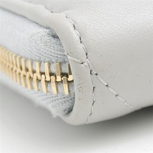 シャネル 財布 レディース シャネル19 ラウンドファスナー長財布 グレー ラムスキン CHANEL 中古