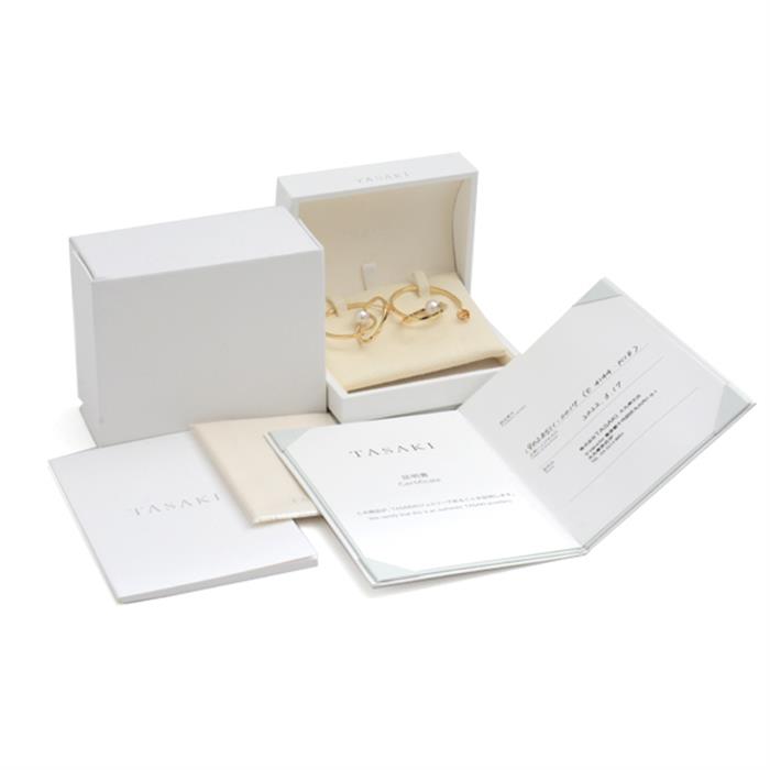 タサキ ピアス レディース キネティック 1Pパール ピアス イエローゴールド TASAKI 750YG 中古