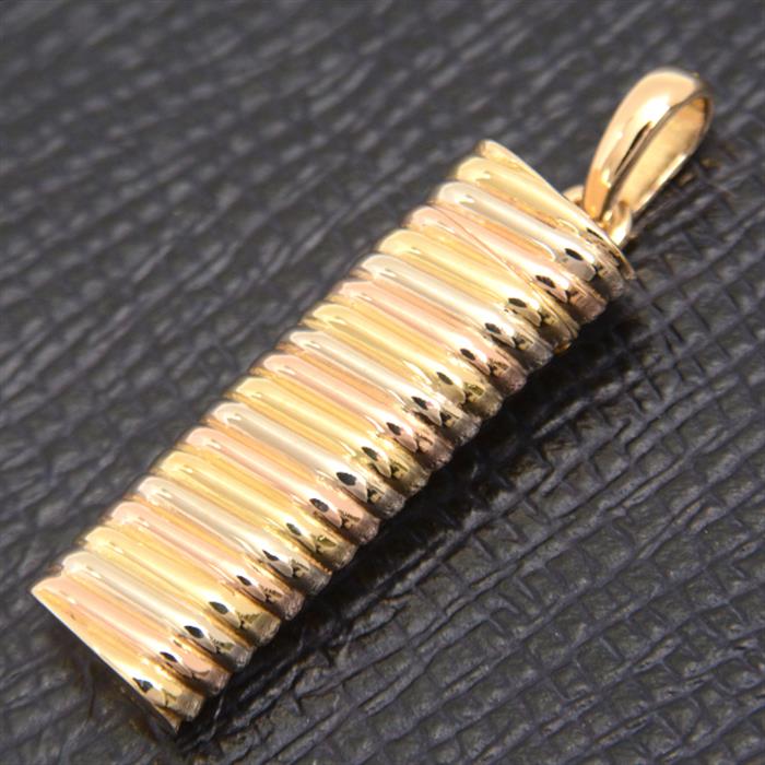 カルティエ ペンダント ユニセックス トリニティ ピルケース ペンダントトップ ゴールド Cartier 750YG×WG×PG 中古