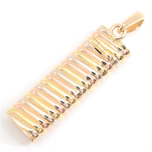 カルティエ ペンダント ユニセックス トリニティ ピルケース ペンダントトップ ゴールド Cartier 750YG×WG×PG 中古