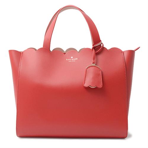 ケイトスペード バッグ レディース ハンドバッグ ショルダーバッグ 2WAY カーフ レッド kate spade 中古