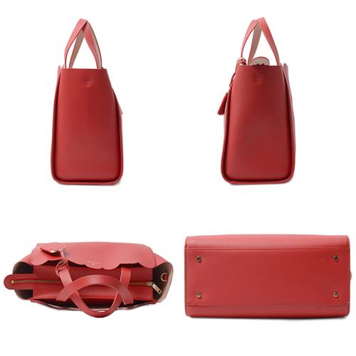 ケイトスペード バッグ レディース ハンドバッグ ショルダーバッグ 2WAY カーフ レッド kate spade 中古