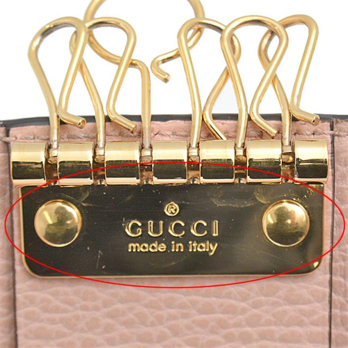グッチ 小物 レディース 日本限定 ダブルG キーケース GGスプリームキャンバス ライトピンク×ベージュ GUCCI 456118 中古