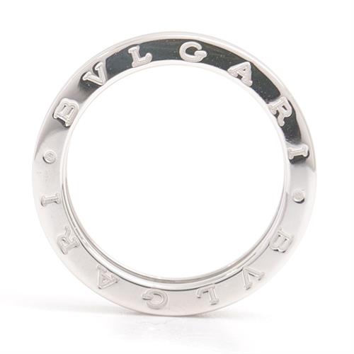 ブルガリ 指輪 メンズ ビーゼロワン B-ZERO1 リング 60号 実寸19.5号 ホワイトゴールド BVLGARI 750WG 中古