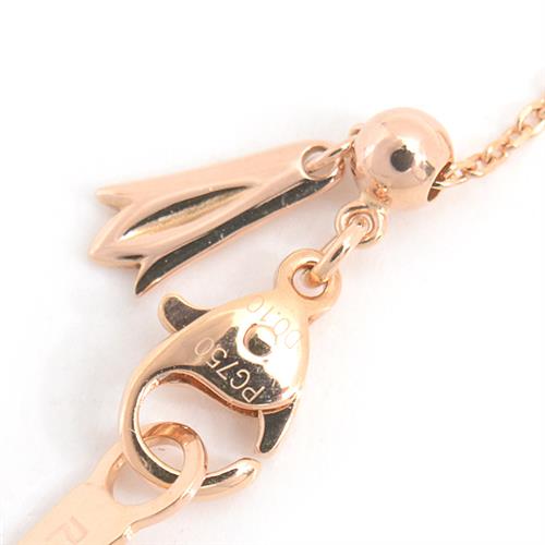 ポーラ ネックレス レディース 1Pダイヤモンド D0.10ct ピンクゴールド POLA 750PG 中古