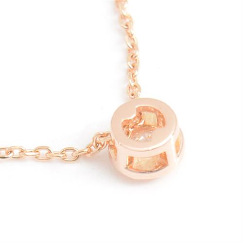 ポーラ ネックレス レディース 1Pダイヤモンド D0.10ct ピンクゴールド POLA 750PG 中古