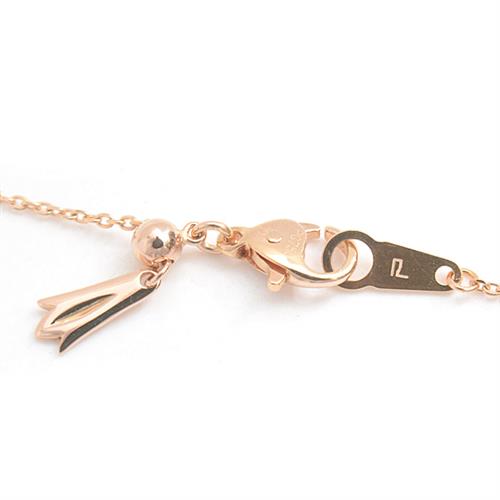 ポーラ ネックレス レディース 1Pダイヤモンド D0.10ct ピンクゴールド POLA 750PG 中古