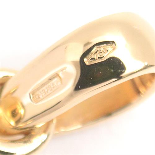 ブルガリ ペンダント ユニセックス パッソドッピオ クロス ダイヤモンド ペンダントトップ イエローゴールド BVLGARI 750YG 中古