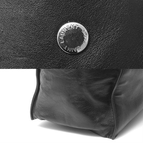 イヴサンローラン バッグ メンズ リヴゴーシュ トートバッグ カーフレザー ブラック 587273 SAINT LAURENT 中古