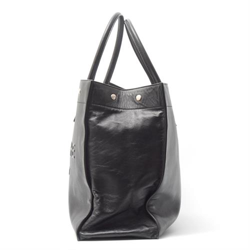 イヴサンローラン バッグ メンズ リヴゴーシュ トートバッグ カーフレザー ブラック 587273 SAINT LAURENT 中古