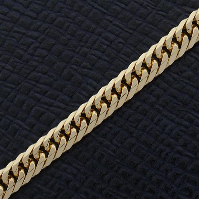 喜平 ブレスレット K18 6面カット ダブル 10g 18cm 造幣局検定刻印入 メンズ レディース チェーン イエローゴールド YG 中古