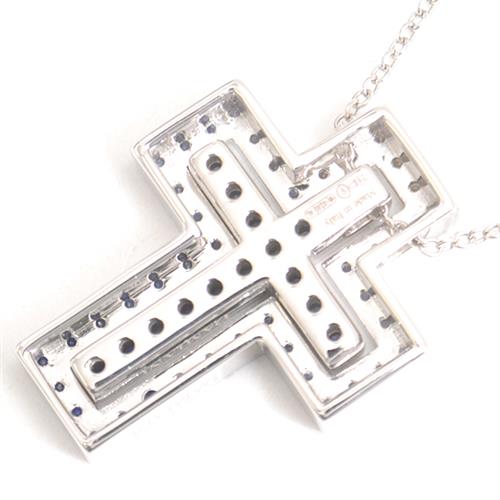 ダミアーニ ネックレス ユニセックス ベルエポック アイスバーグ サファイア ダイヤ ネックレス ホワイトゴールド DAMIANI 750WG 中古