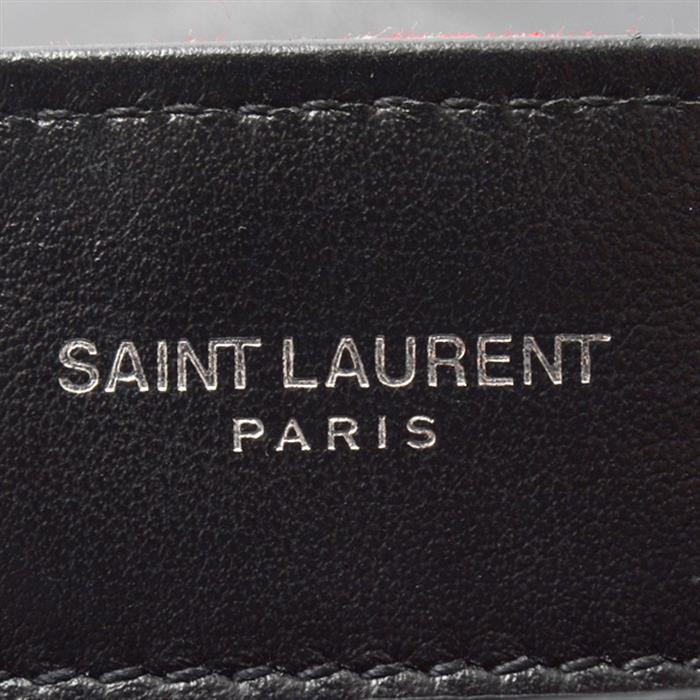 サンローラン バッグ レディース ショルダーバッグ キルティング コットン バンダナ柄 レッド SAINT LAURENT 中古