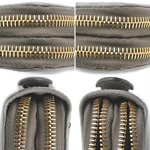 グッチ 財布 メンズ マイクログッチシマ トラベルドキュメントケース オーガナイザー ウォレットバッグ カーフ グレー GUCCI 544250 中古