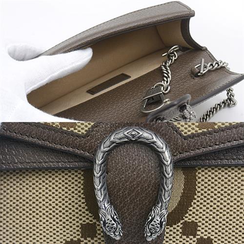 グッチ バッグ レディース ジャンボGG ディオニュソス チェーンショルダーバッグ 2WAY ベージュ GUCCI 476432 中古