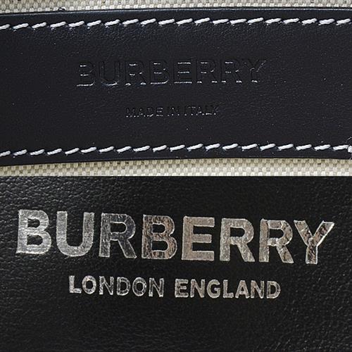 バーバリー バッグ メンズ ウエストバッグ ボディバッグ レザー ブラック BURBERRY 中古