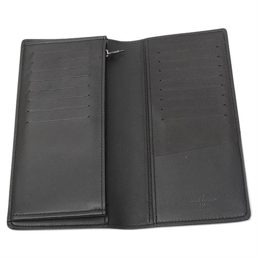 ルイヴィトン 財布 メンズ ダミエアンフィニ ポルトフォイユブラザ 長財布 ブルー N60081 Louis Vuitton 中古